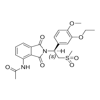 (+)-N-［2-［1(S)-(3-एथोक्सी-4-मेथॉक्सीफेनिल)-2-(मिथाइलसल्फोनील) एथिल］-1,3-डाइऑक्सो-2,3-डायहाइड्रो-1H-आइसोइंडोल-4 -yl］एसिटामाइड